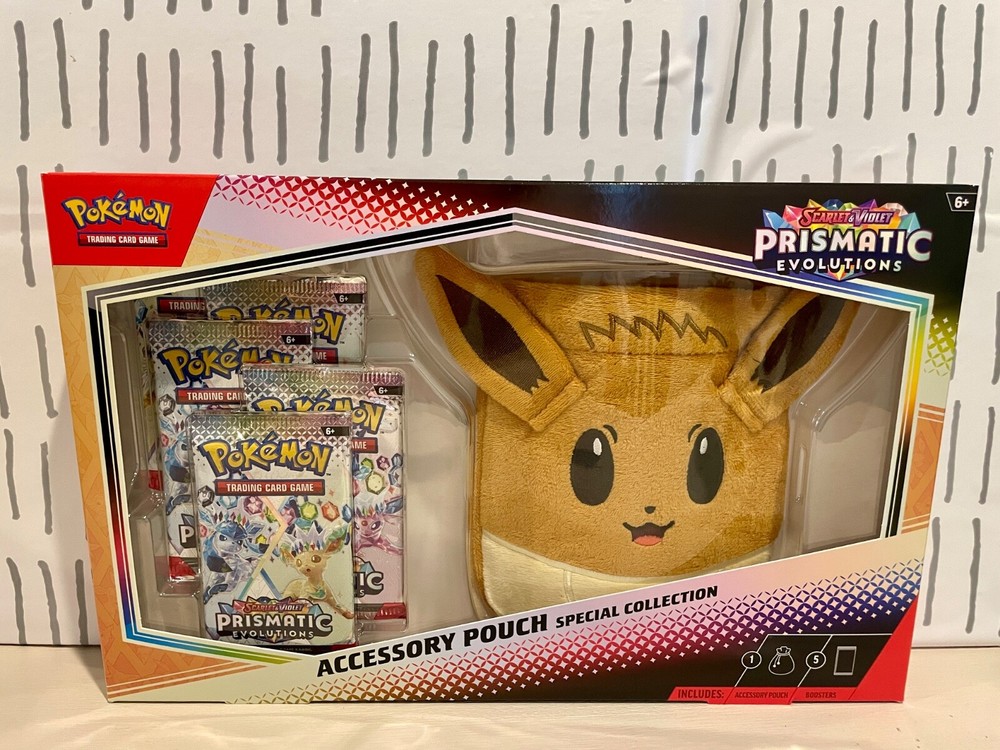Pokemon Eevee Prismatic Evolutions Accessory Pouch Special Collection SEALED