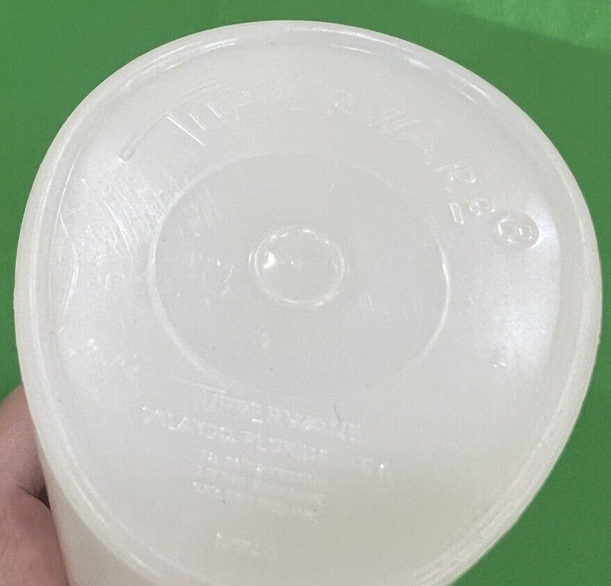 Tupperware Small Pitcher 640-1 White and 641-1 Lid