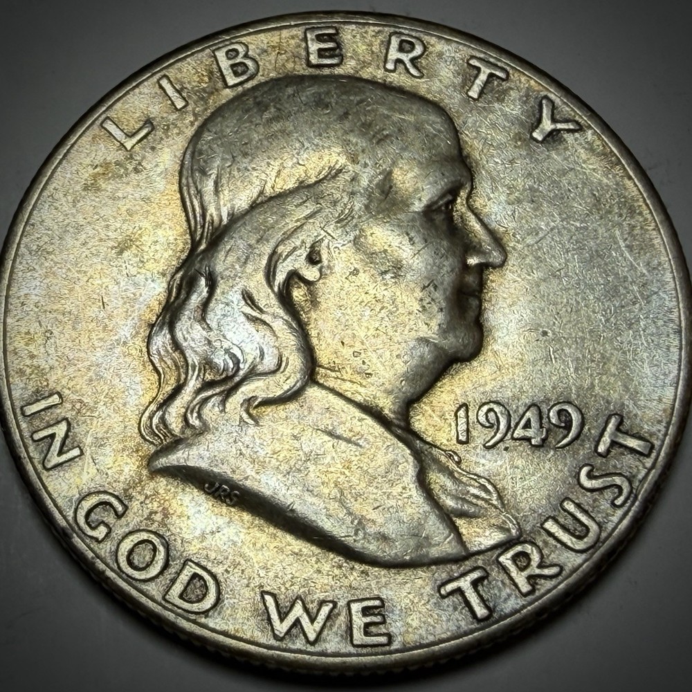 US 1949 Franklin Half Silver Dollar - 50 Cent Silver Coin