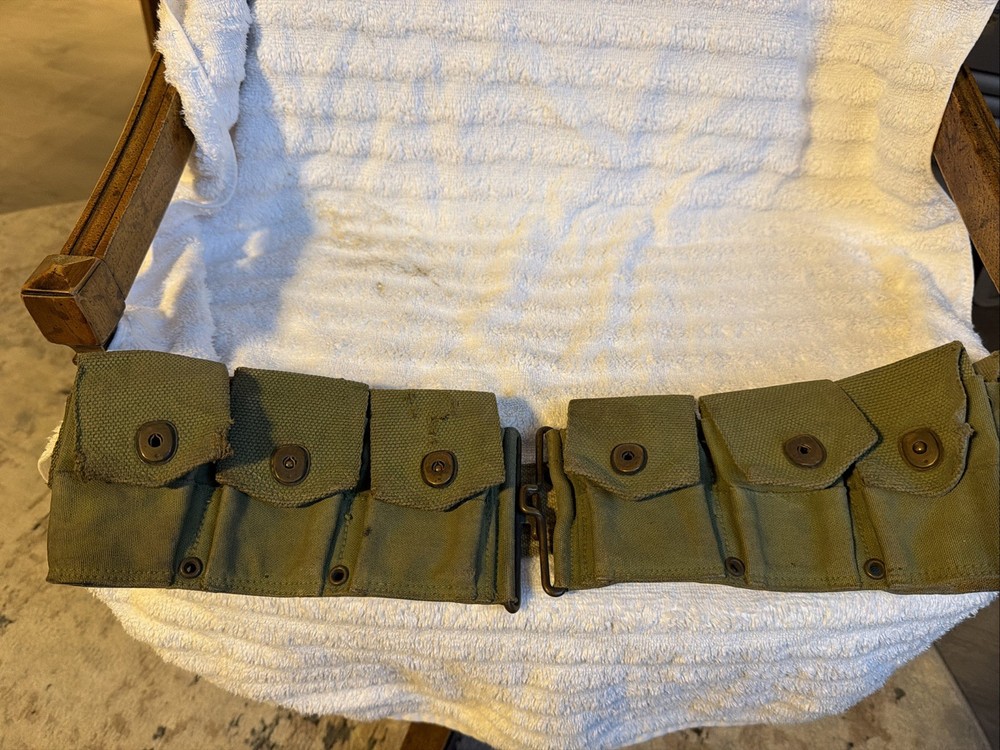 WW1 US Army Ammo Belt Mills 1918