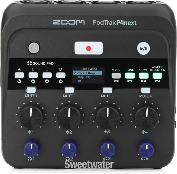 Zoom PodTrak P4next Audio Interface