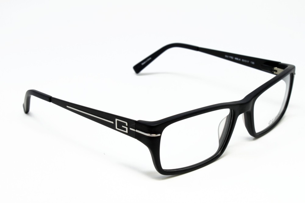 Guess GU1762V-MBLK Matte Black 53mm Unisex Eyeglasses Rectangular Plastic Frame