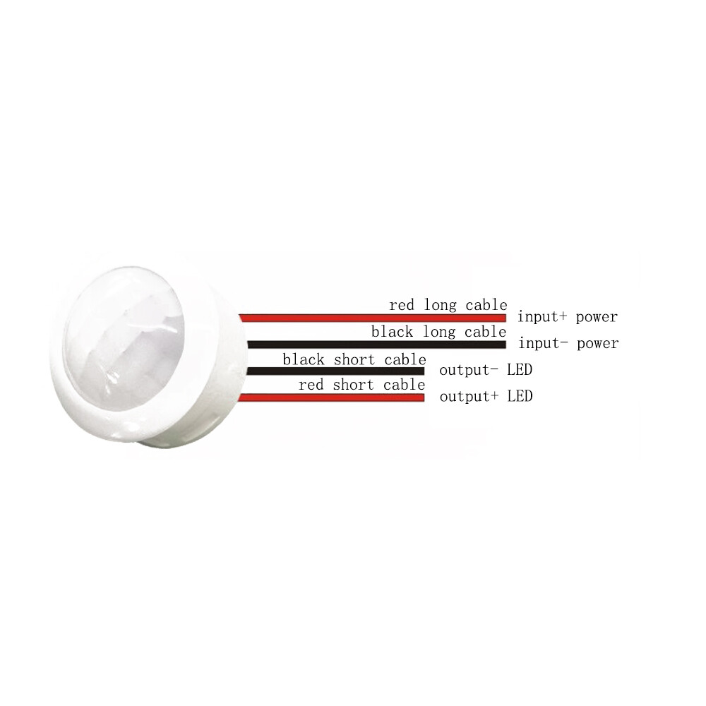 LED PIR Infrared Motion Sensor Detection Mini LED Sensitive Night Light Switch