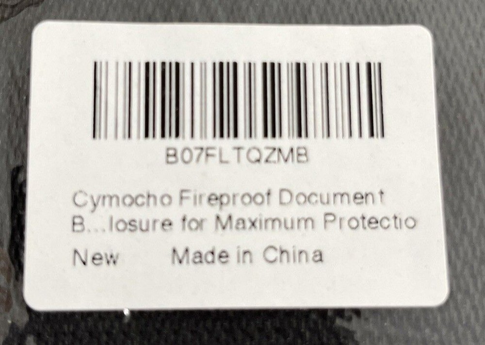 Fireproof Document Bag Document Holder Water Fire Resistant 15” X 11 1/4”
