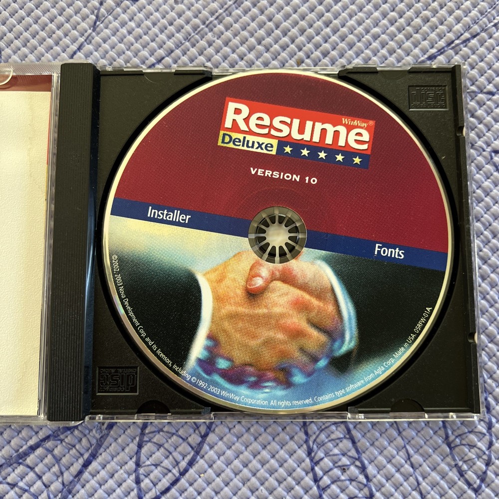 Winway Resume Deluxe For Windows 2000, XP