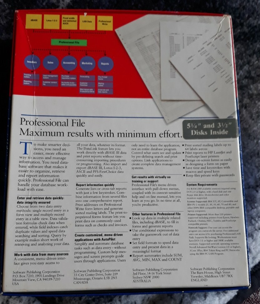 Professional File File Management Software SPC Software Publishing READ DESCRIPT