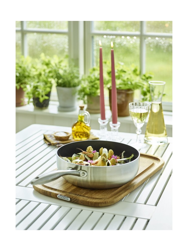Scanpan - 65082600 Scanpan CTX Covered Deep Sautè Pan, 4 Quart, Silver