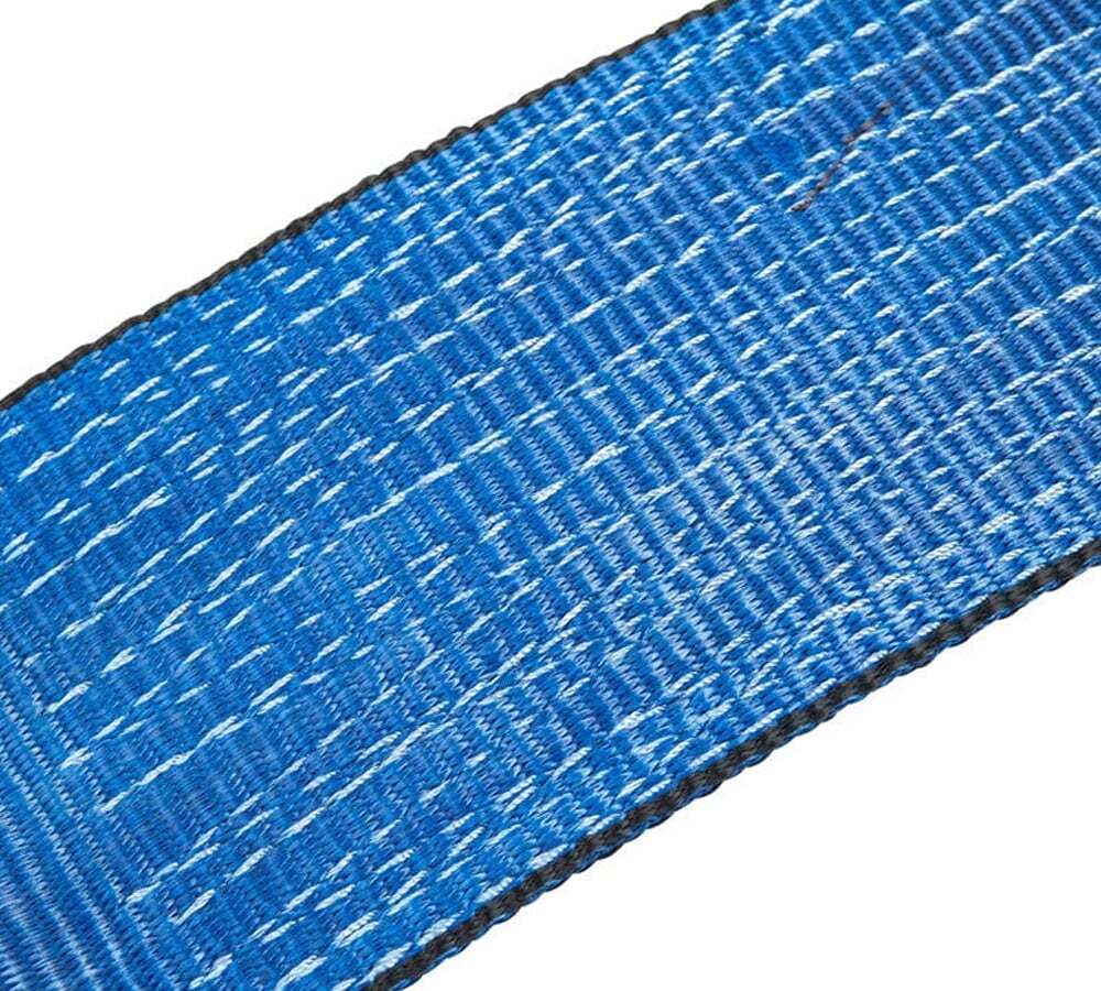 (4 Pack) 4" x 30' Winch Strap with Flat Hook - Blue