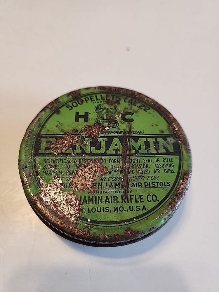 Empty Benjamin Air Rifle Can 22 Cal.