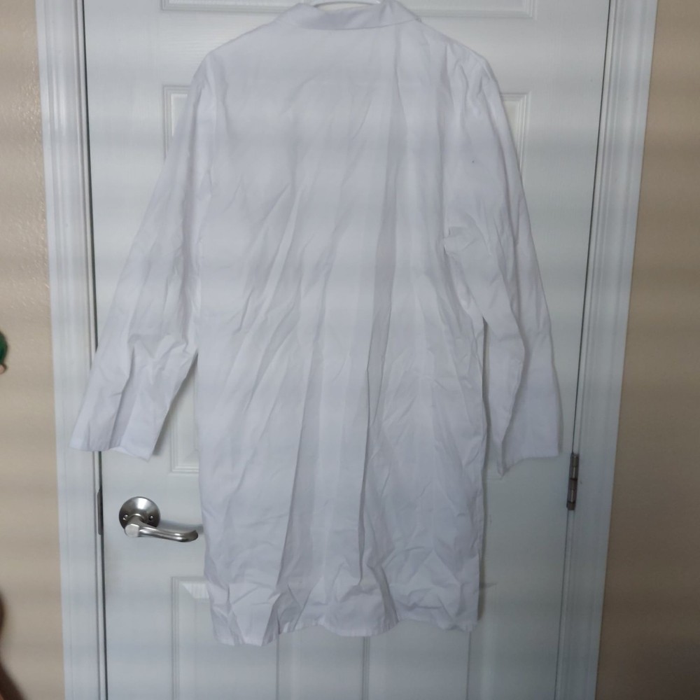 White Unisex Long Sleeve Lab Coat