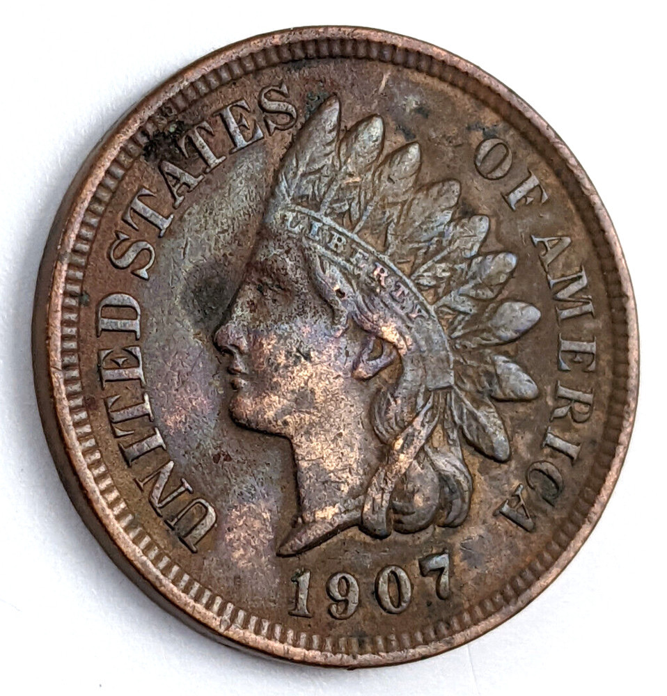 1907 Indian Head Cent US Details
