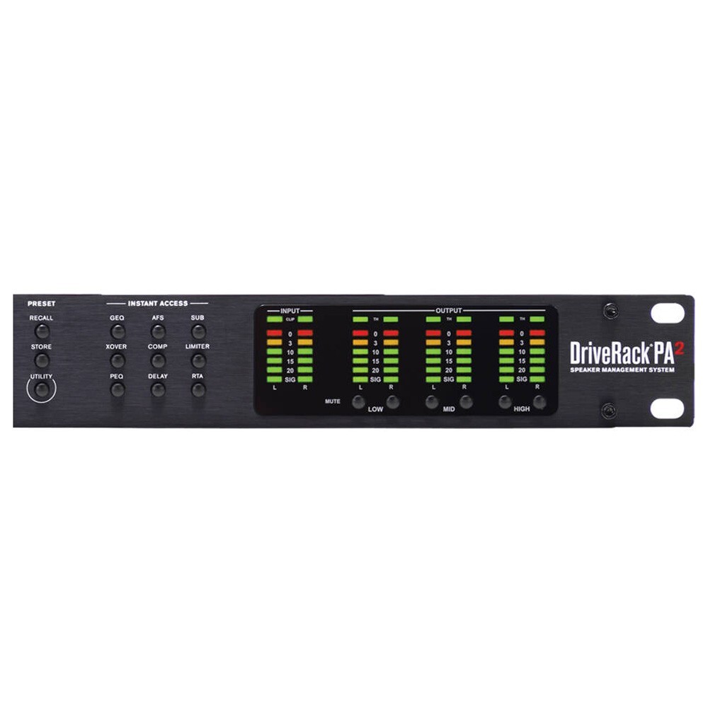 DBX DriveRack PA2 Complete Loudspeaker Management System Processor w/Display USB