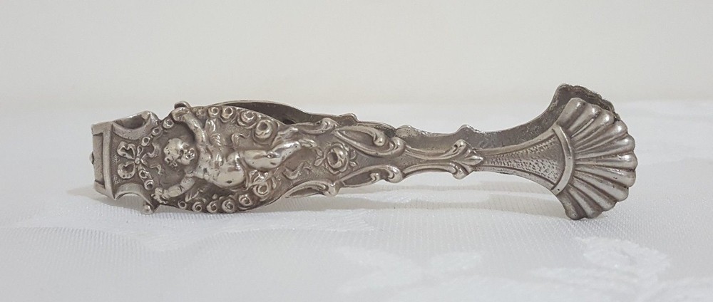 Silver forceps for sugar cubes Germany early 20th century
