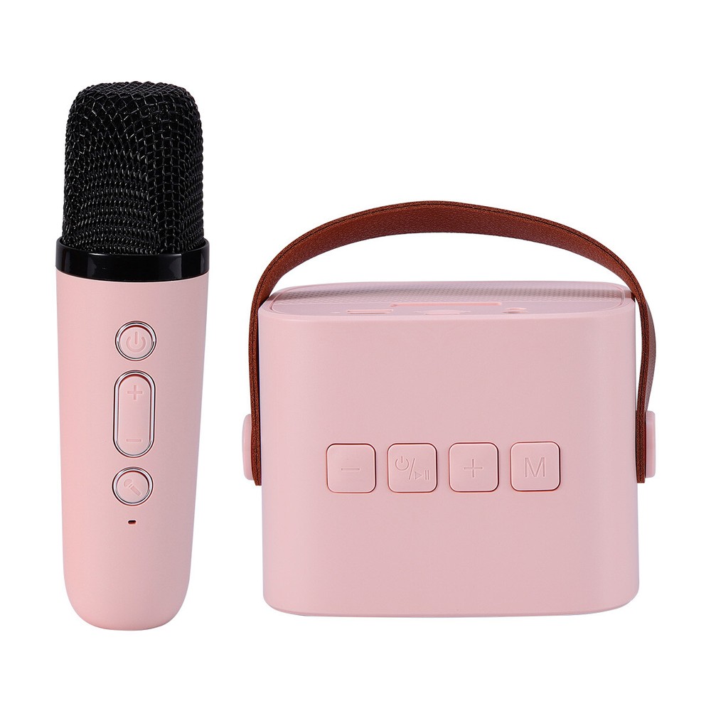 Mini Karaoke Machine W/ Wireless Handheld Microphone Bluetooth Speaker for Kids