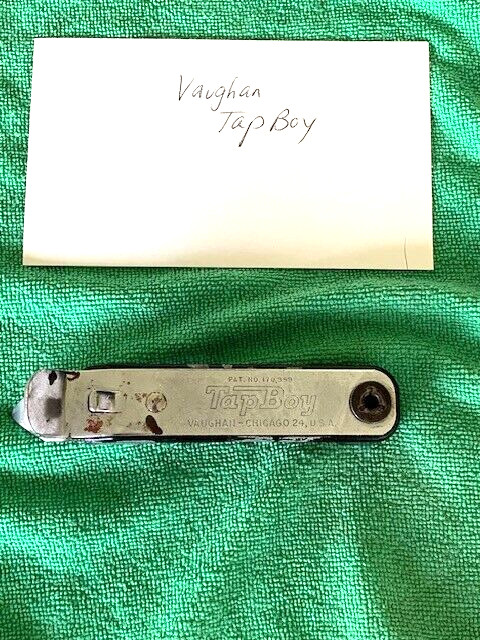 Vintage Vaughan's Tap Boy Black Bottle Opener Missing Corkscrew