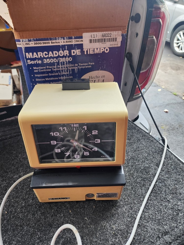 Amano Timeclock 3607 With Box!!