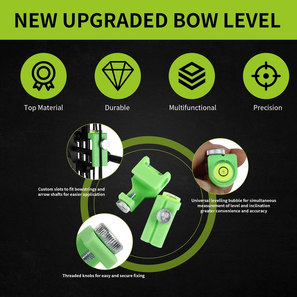 SPG Bow Level Tuning Kit - Compound Tools with Arrow Rest Green