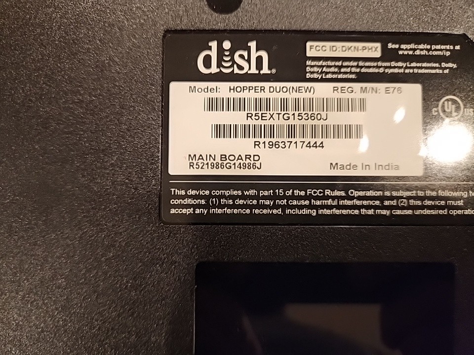 Dish Hopper Duo DVR Receiver E76