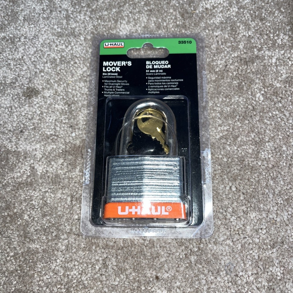 U Haul MOVER'S PADLOCKS 2" Laminated Steel - Open Box