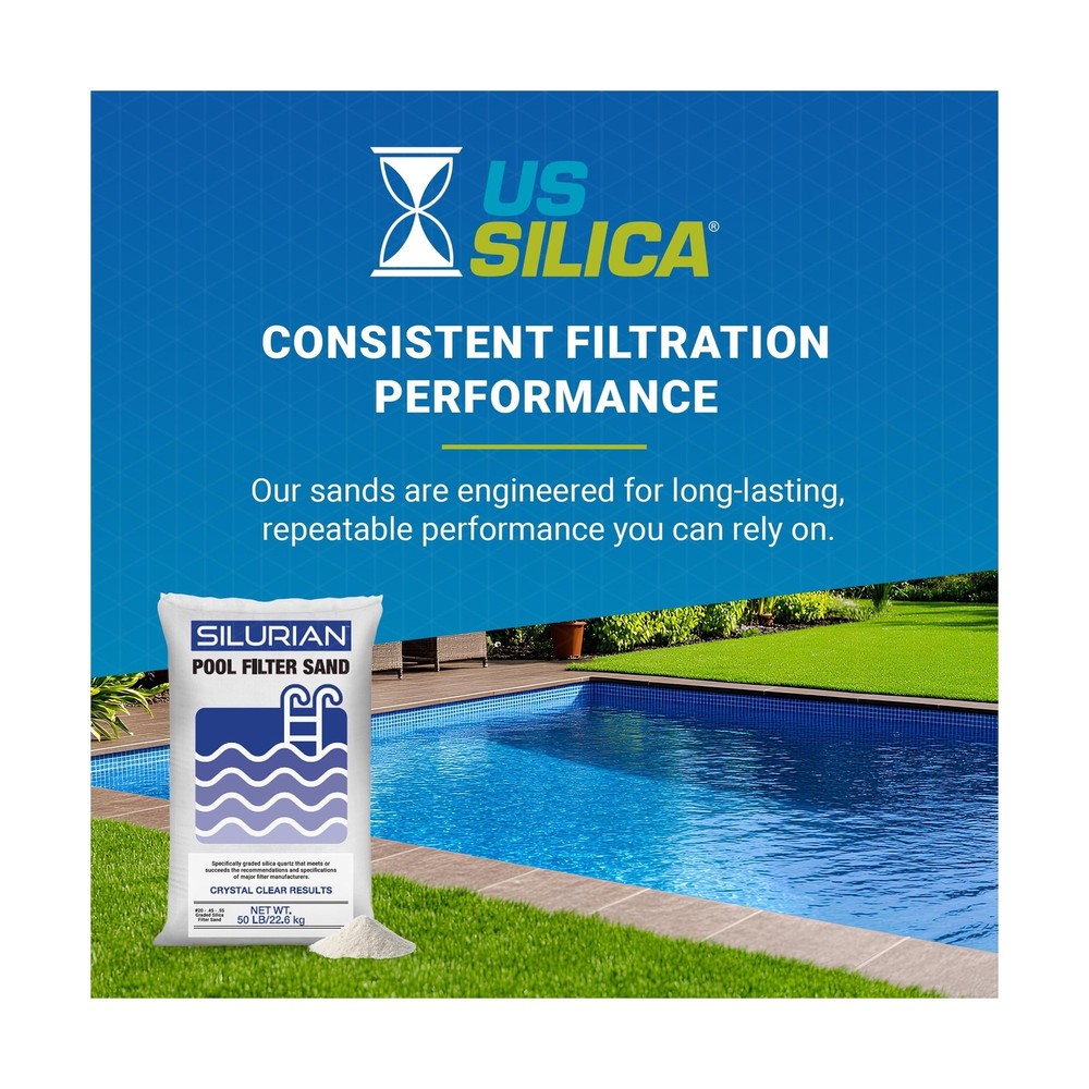 U.S. Silica Silurian 20-Grade Angular Filter Sand for Above-Ground & Inground...
