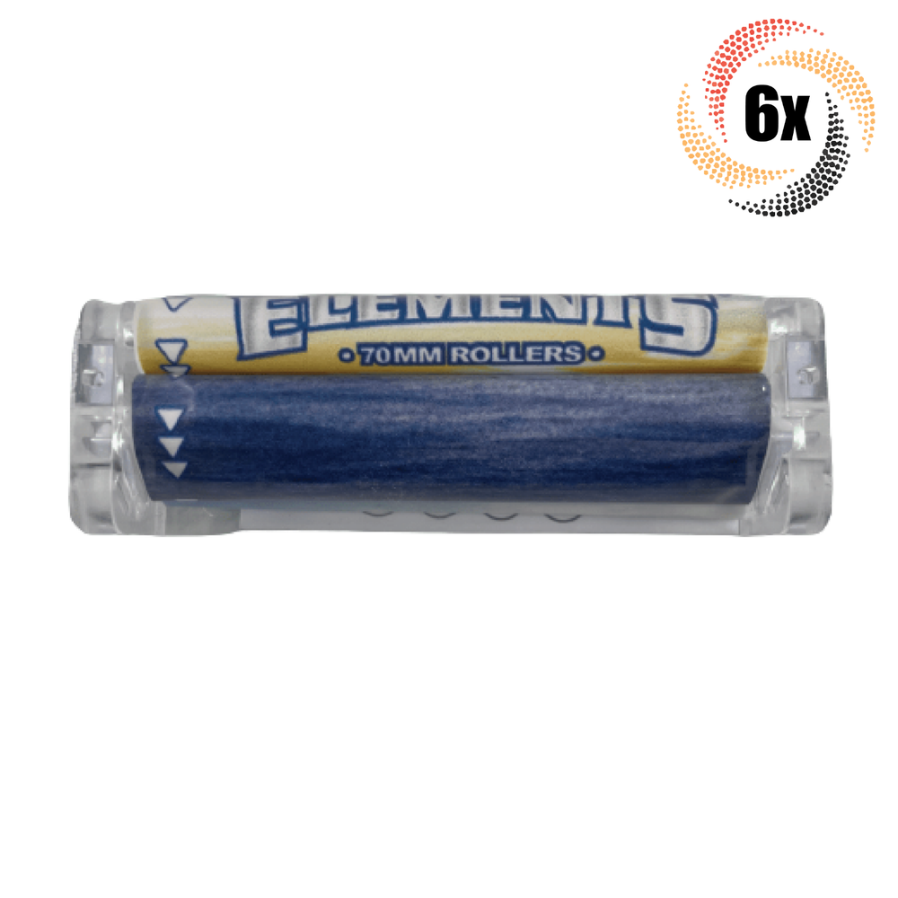 6x Rollers Elements Paper Roller Machine | 70MM | + 2 Free Rolling Tubes