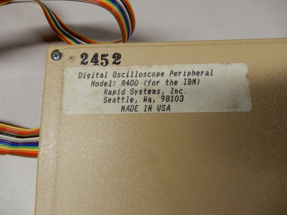 Rapid Systems Digital Oscilloscope Spectrum Analyzer Peripheral R400 For IBM