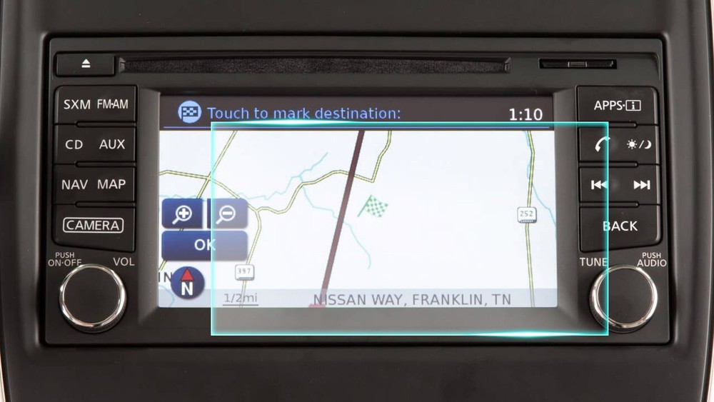 Crystal Clear Screen Protector for 2016 Nissan Frontier Vehicle Navigation