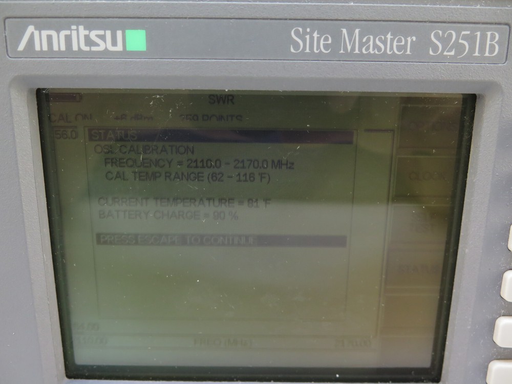 Anritsu SiteMaster S251B Site Master Cable and Antenna Analyzer