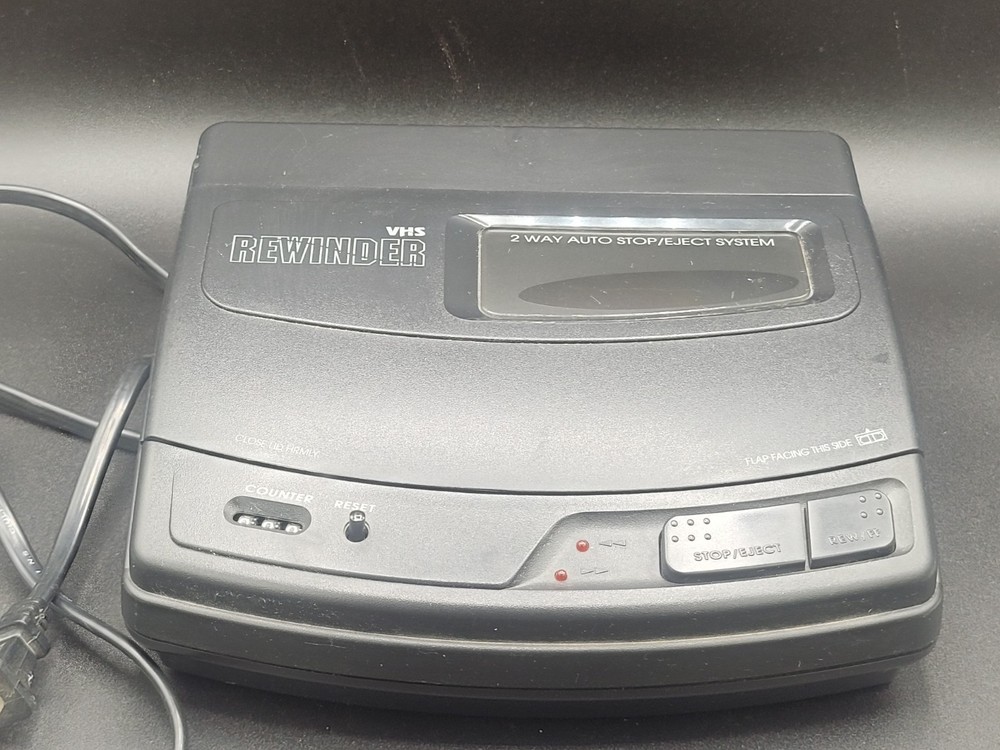 Vintage VHS Video Cassette Rewinder 8656, 2 Way Auto. working