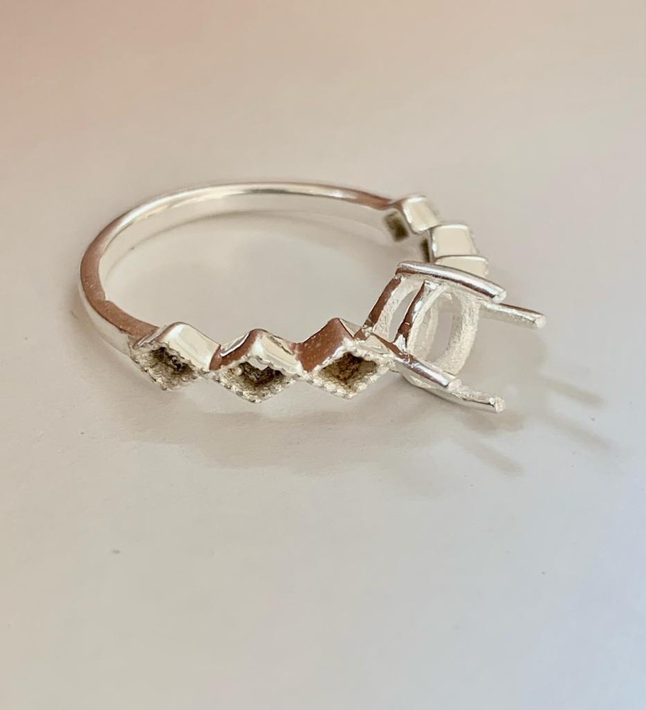 Sterling Silver Ring Blanks, 6 mm Round 925 Silver Ring Setting Bulk Order Sale