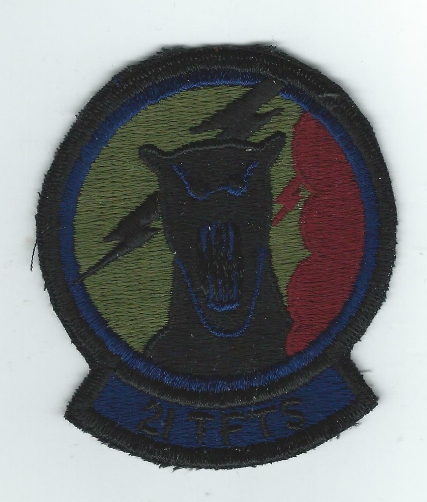 70's-80's 21st TAC FIGHTER TRAINING SQUADRON subdued patch