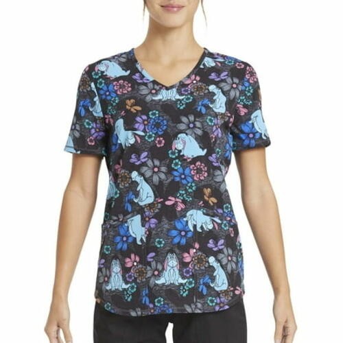 Scrub Star Women s Heather Fields Top size S
