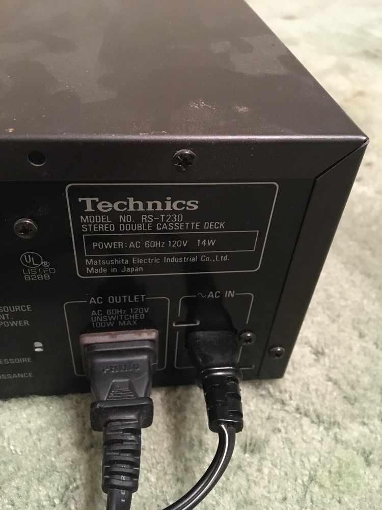 Technics RS-T230 Double Cassette Deck Tape Player