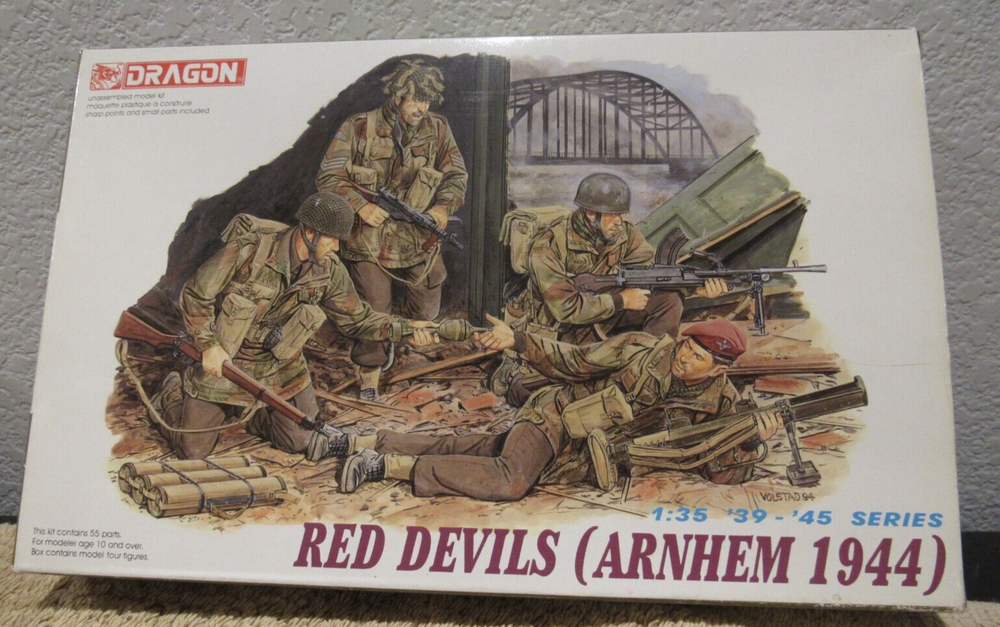 Dragon Military Miniatures US Red Devils #6023 1:35 Scale Model Kit