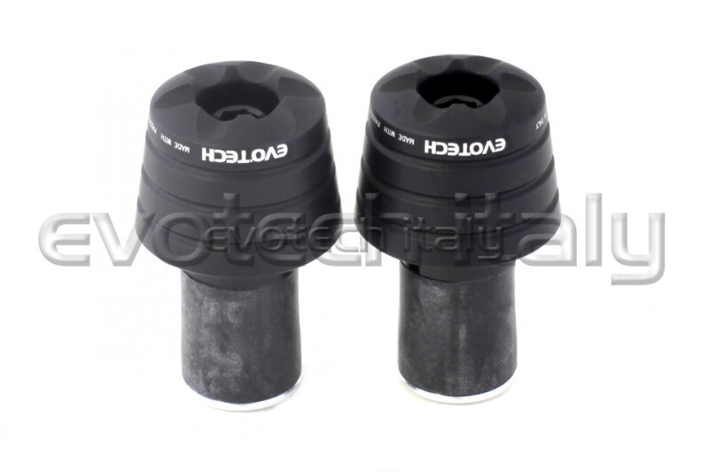 EVOTECH MATTE BLACK HANDLEBAR COUNTERWEIGHTS DUCATI MULTISTRADA V4 WITHOUT HANDGUARDS