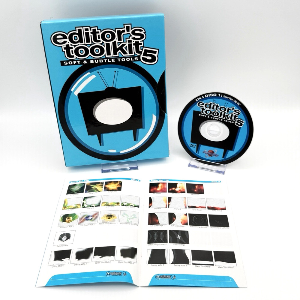 Digital Juice Editor's Toolkit Volume 5 ~ Soft & Subtle Tools - (10 DVD Set)