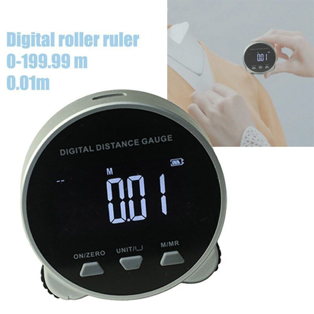 Practical Functions Digital Ruler Rechargeable Battery and LCD Display