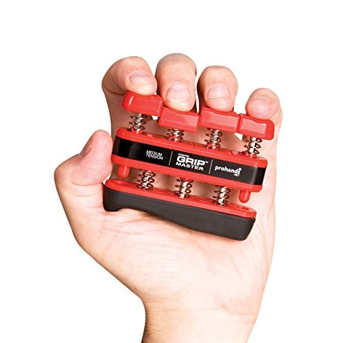 Gripmaster Hand Exerciser, Finger 7 lb (Medium Tension) Red - Gripmaster