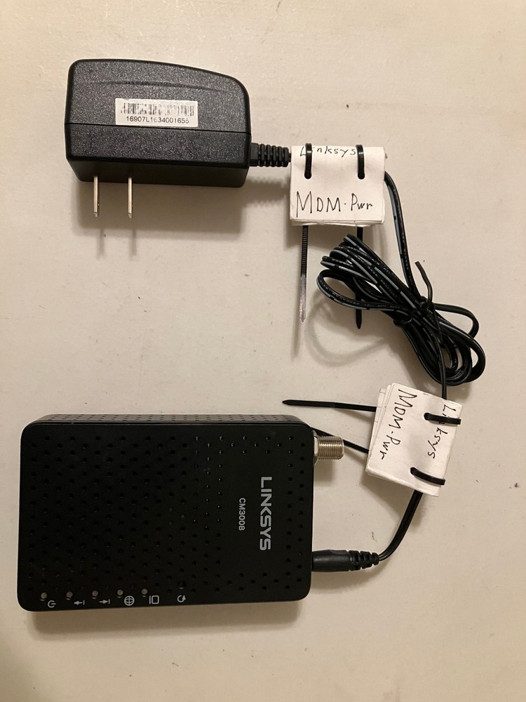 Linksys DOCSIS 3.0 CM3008 Cable Modem with Adapter