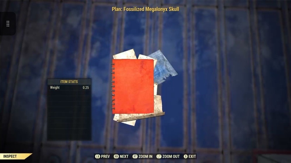 (Xbox) Fossilized Megalonyx Skull Plan