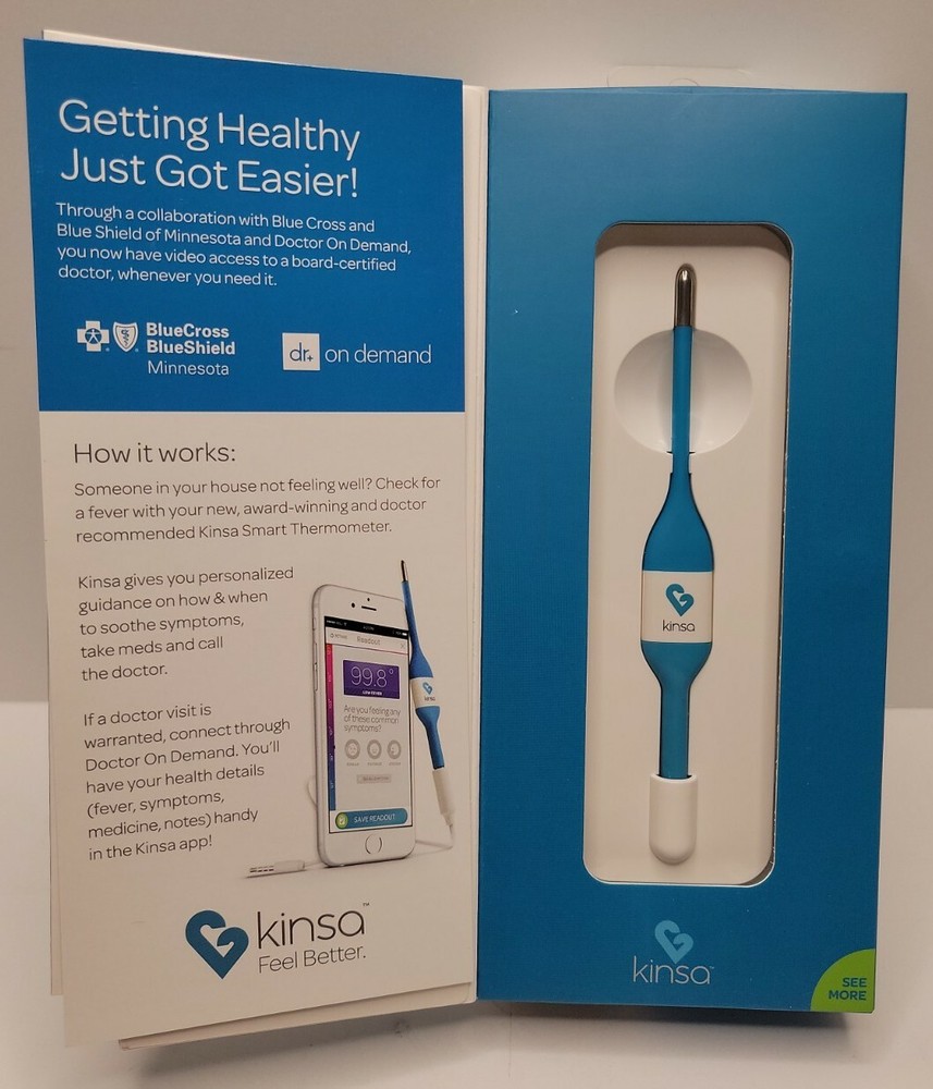 Kinsa Smart Digital Thermometer - KSA004 For iPhone, Android.