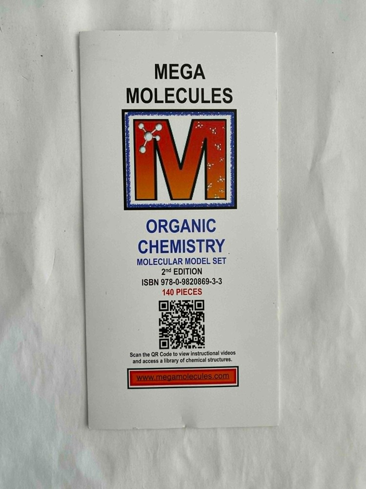 Organic Chemistry Molecular Model Set 2nd Edition ( 140 pcs ) Mega Molecules USA