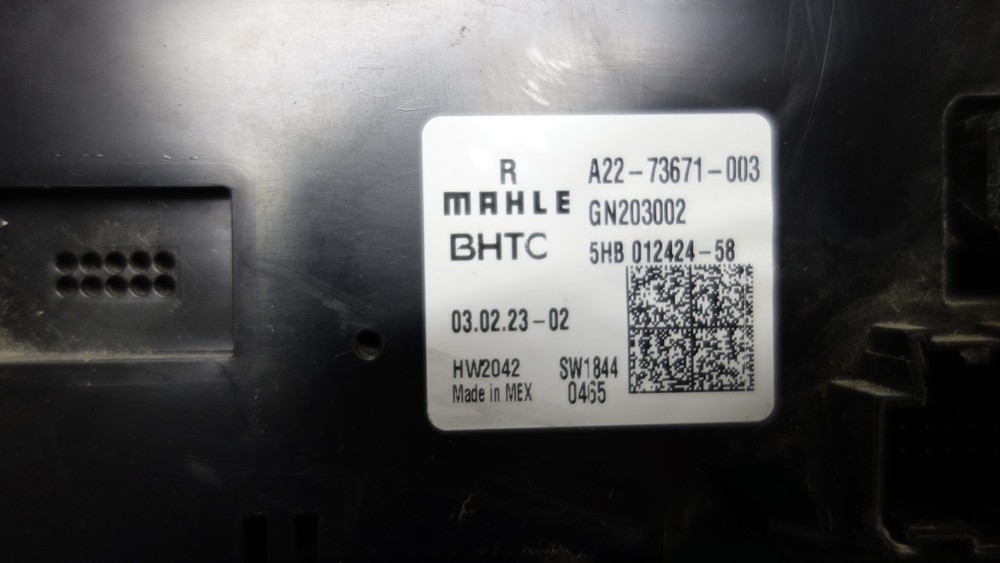 Freightliner Cascadia Heater Control Module P/N A22-73671-003