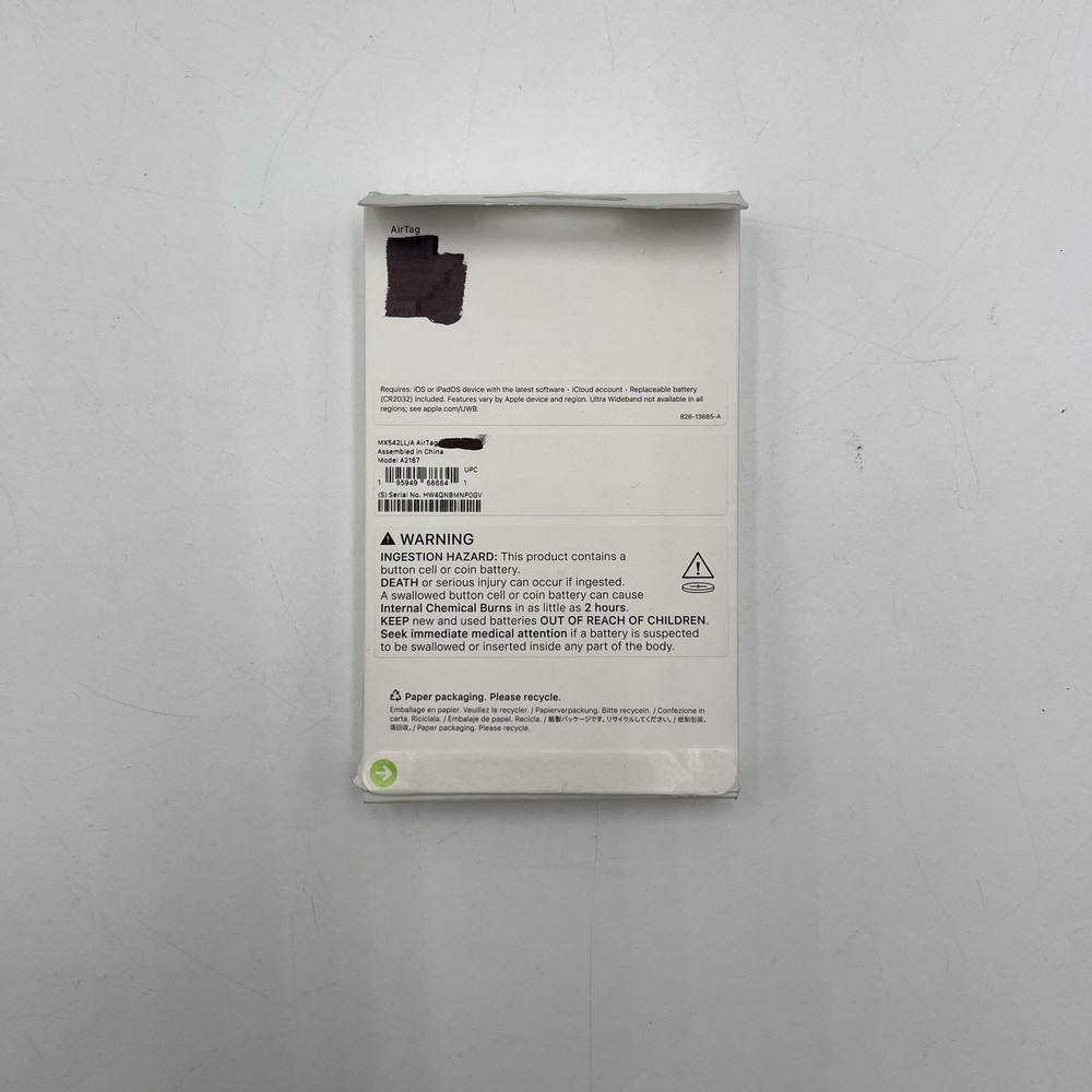 Apple AirTag MX542LL/A Pack of 2