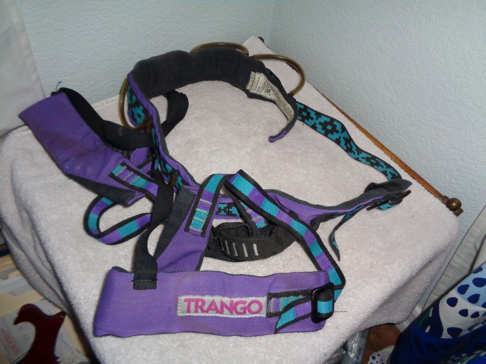 Trango Rock Climbing  All Around Harness One Size Purple