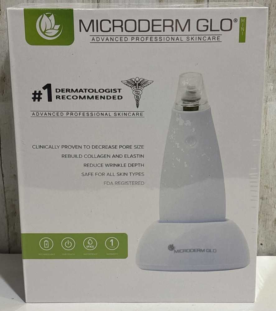 Microderm GLO Mini Microdermabrasion NEW Peptide Serum Diamond Tip 30 Filters