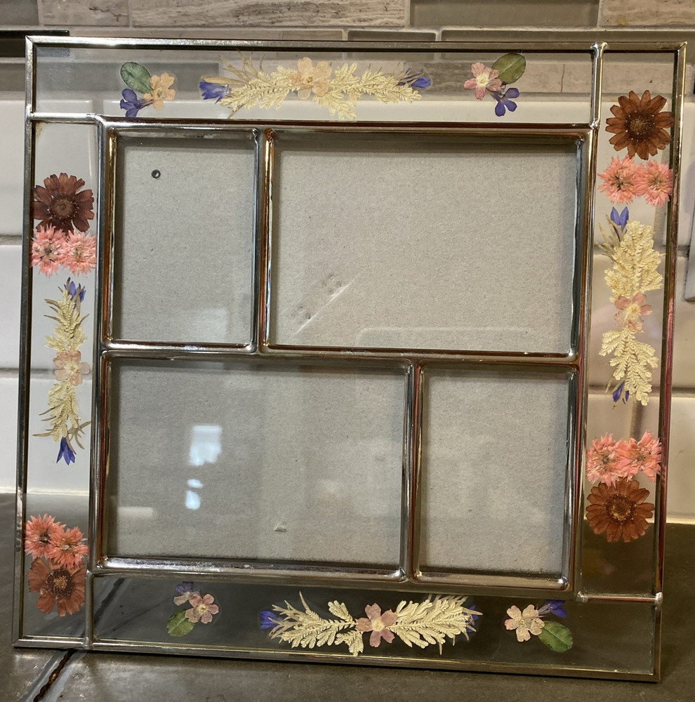 Pressed Flowers Glass Multi Size Picture Frame
