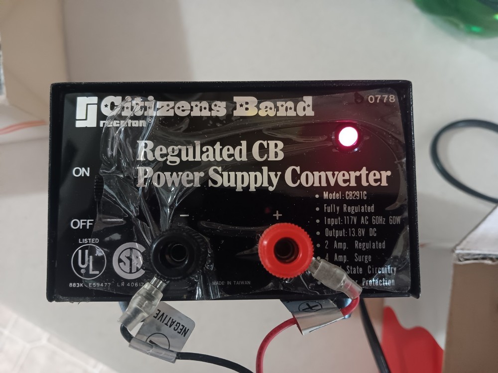 Recoton Citizens Band Regulated CB Power Supply Converter CB291C - Powers On