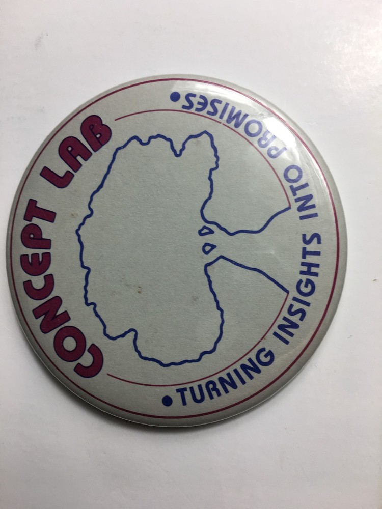 3" Concept Lab - Turning Insights Into Promises - pinback button