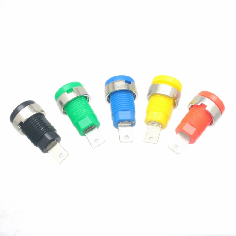 1set Connector 4mm Banana Binding Post socket panel mount Oscilloscope test